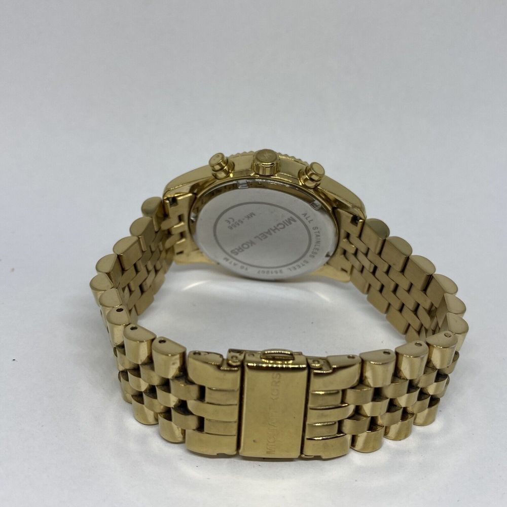 Michael Kors Lexington MK5556 Women Gold Stainless Steel Analog Dial Watch MP745 - Picture 10 of 12